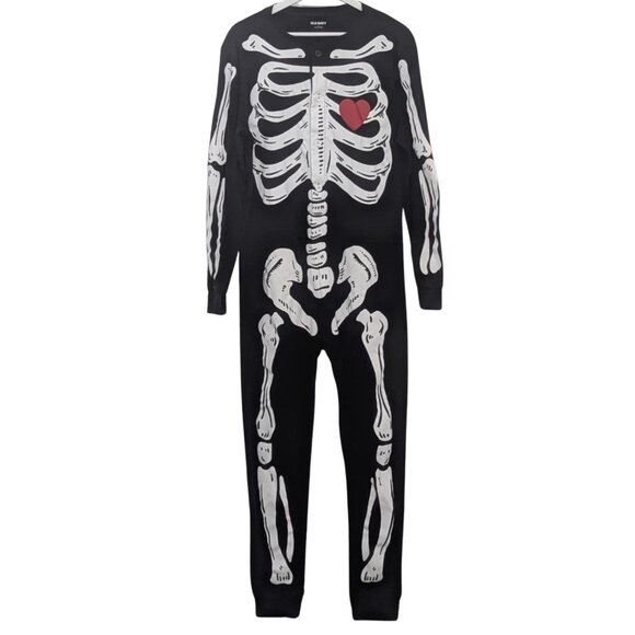 🖤💀 Old Navy Skeleton Pajama with Heart – Size S 💀❤️Pre-owned, EUC - Picture 1 of 5